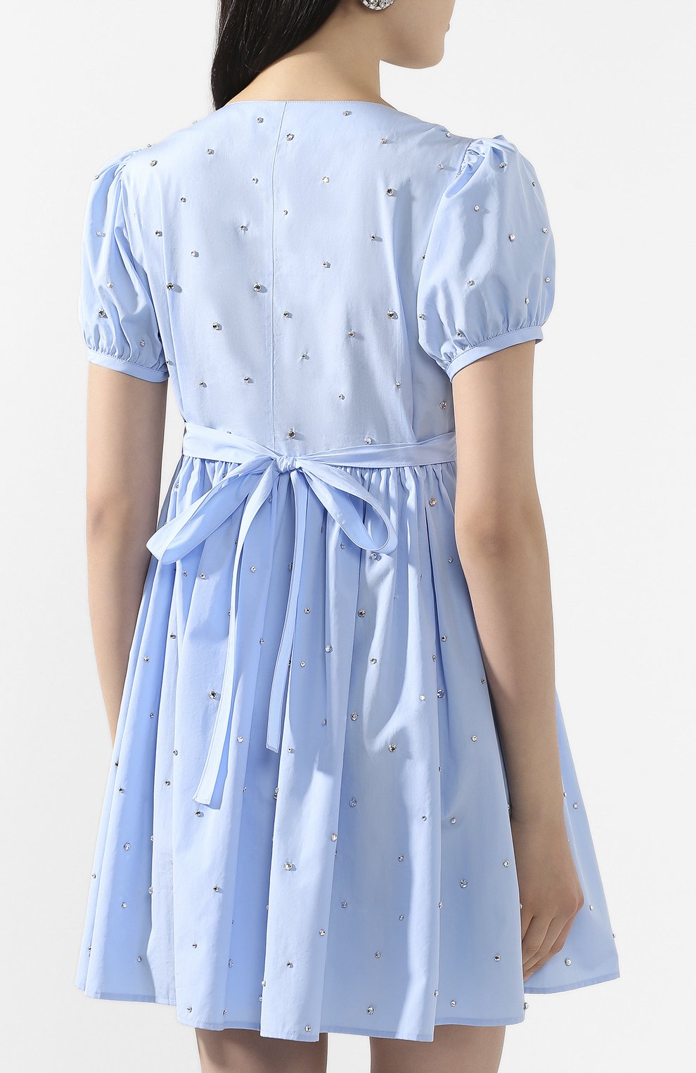 Хлопковое платье MIU MIU, арт. MF3589-1V7E-F0076, фото 4