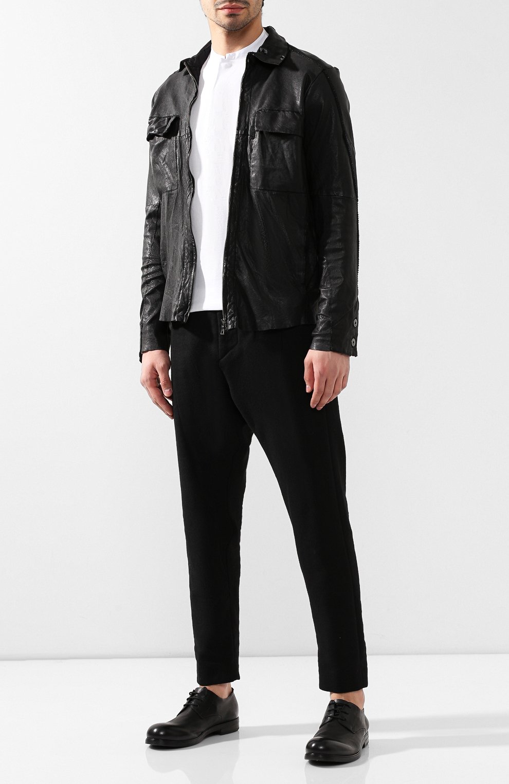 Кожаная куртка TRANSIT, арт. CFUTRHS280, фото 2