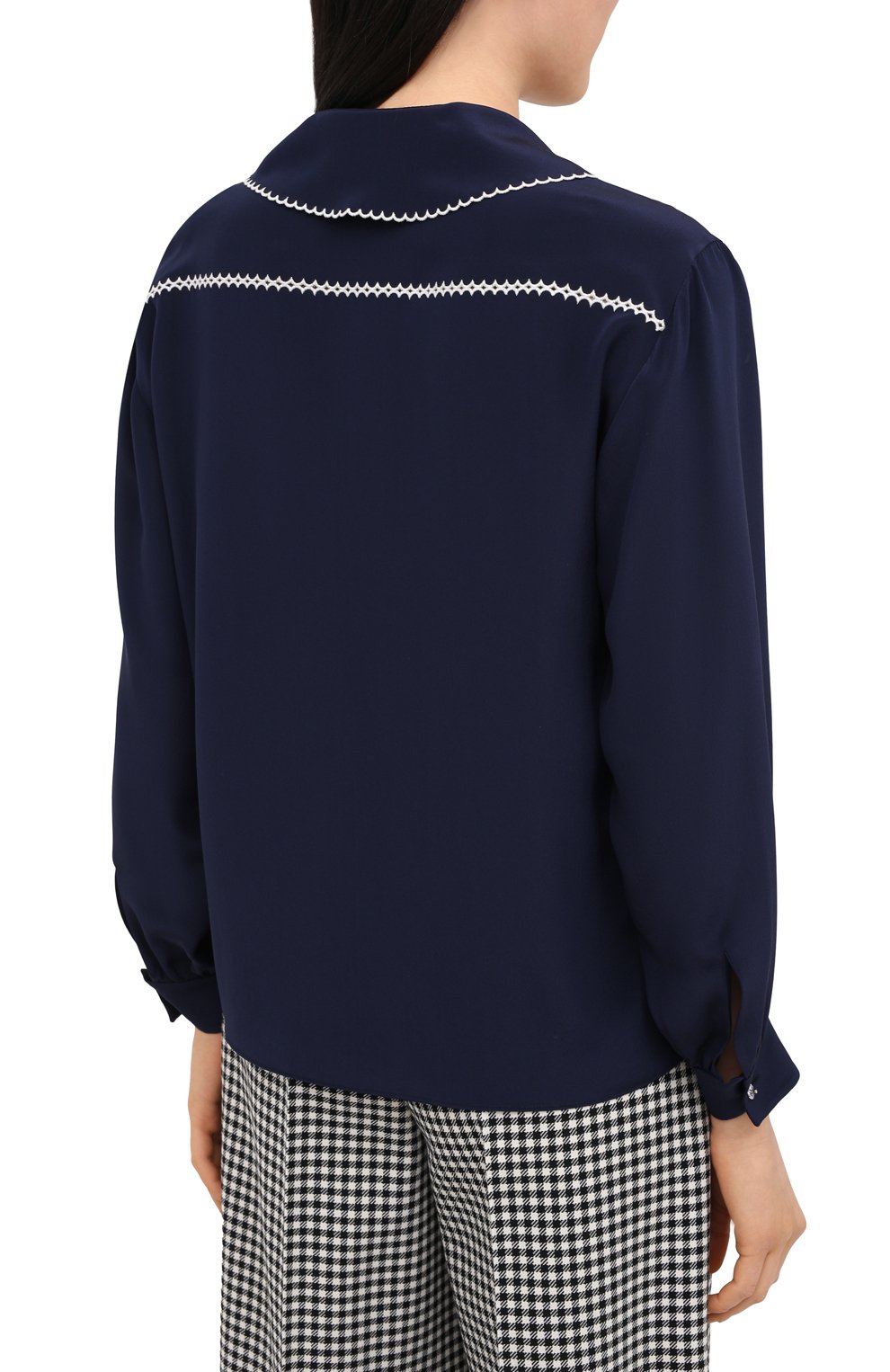 Шелковая блузка MIU MIU, арт. MK1467-102-F0124, фото 4