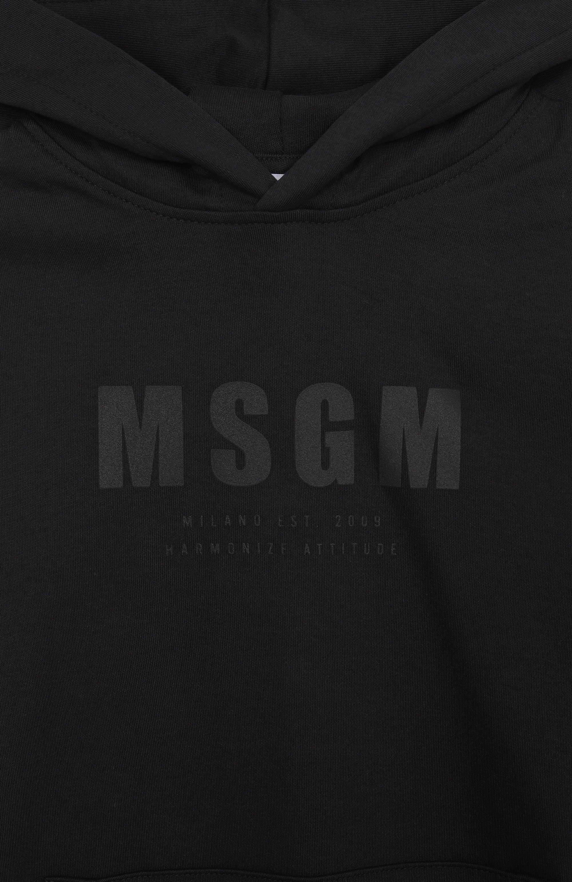 Хлопковое худи MSGM KIDS, арт. S5MSJUHS166, фото 3