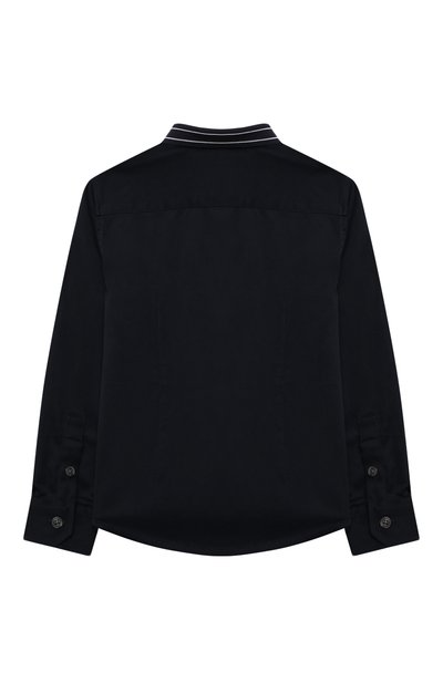 Хлопковая рубашка EMPORIO ARMANI синего цвета по цене 11850 руб., арт. 6H4CP8/1NXYZ, фото 2 Хлопковая рубашка EMPORIO ARMANI, арт. 6H4CP8/1NXYZ, фото 2