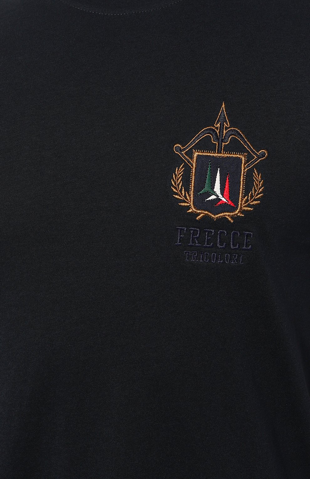 Хлопковая футболка AERONAUTICA MILITARE темно-синего цвета по цене 8275 руб., арт. 232/TS2155J538, фото 5 Хлопковая футболка AERONAUTICA MILITARE, арт. 232/TS2155J538, фото 5