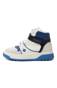 Высокие кеды из кожи DSQUARED2, арт. 75660/28-35, фото 1