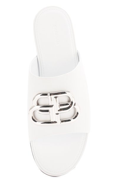 Кожаные шлепанцы oval BALENCIAGA, арт. 604061/WA8F8, фото 5