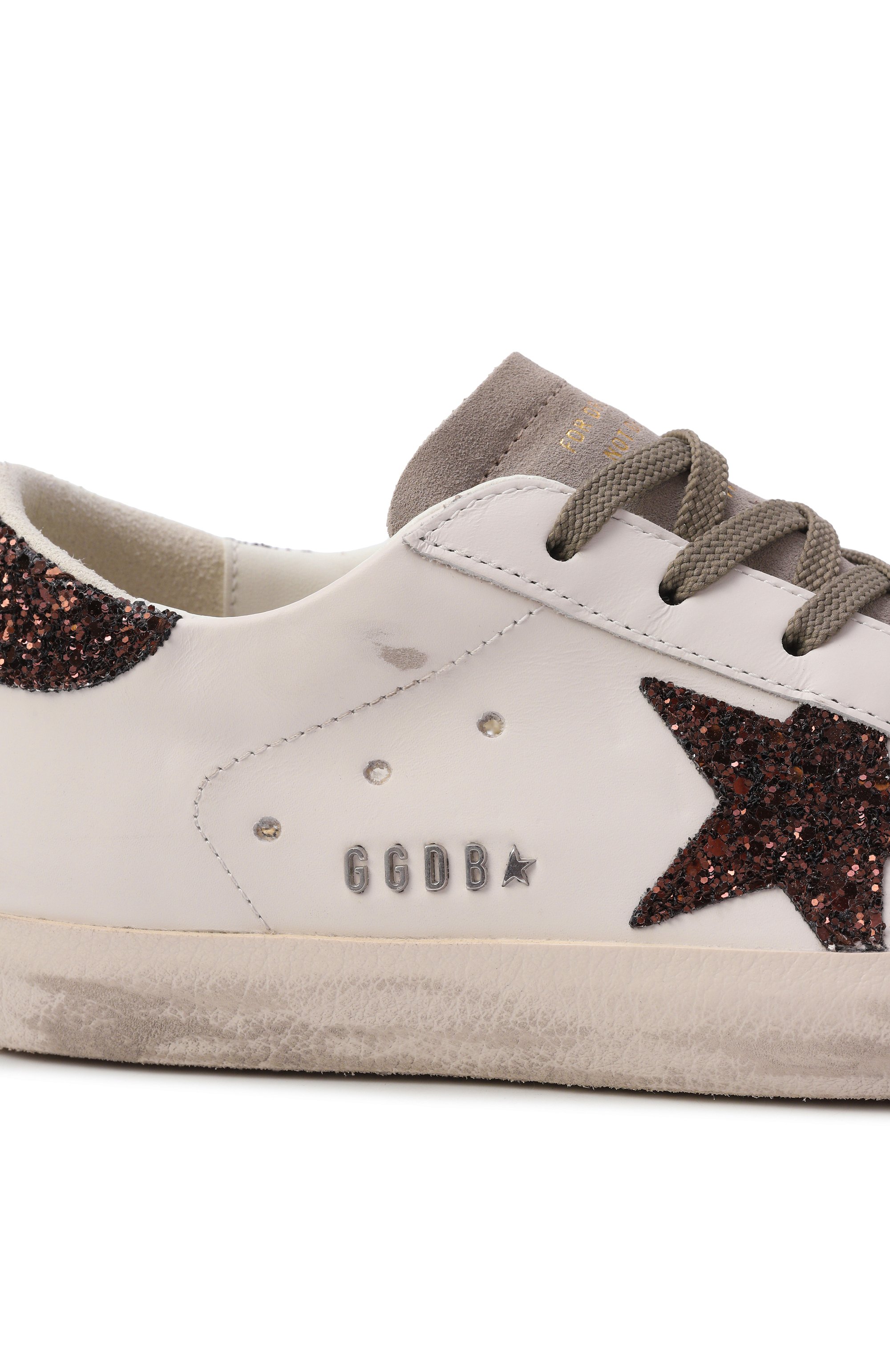 Кожаные кеды super-star GOLDEN GOOSE DELUXE BRAND, арт. GWF00101.F008122, фото 7