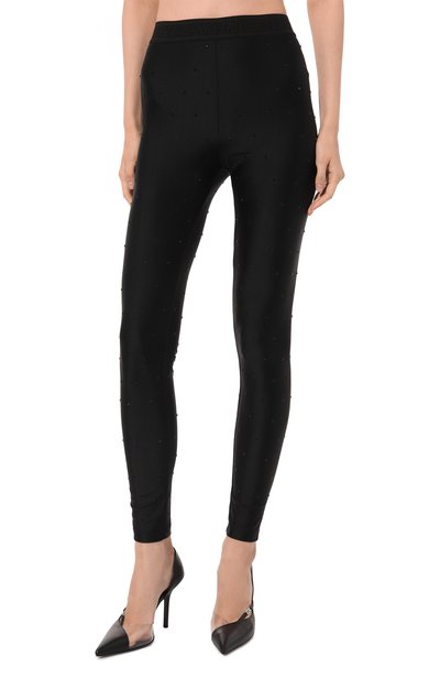 Легинсы с отделкой стразами VERSACE JEANS COUTURE, арт. 76HACE05/CJXXE, фото 3