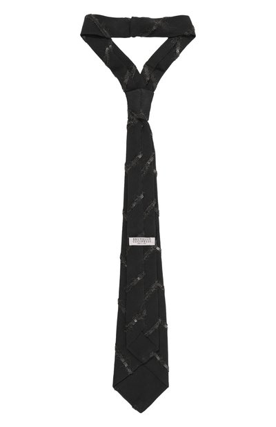 Шелковый галстук BRUNELLO CUCINELLI, арт. MF940HQ999, фото 3