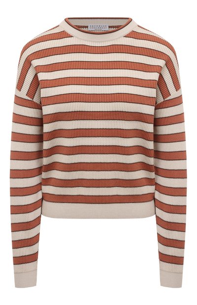 Женский хлопковый пуловер BRUNELLO CUCINELLI, арт. M1919B1331