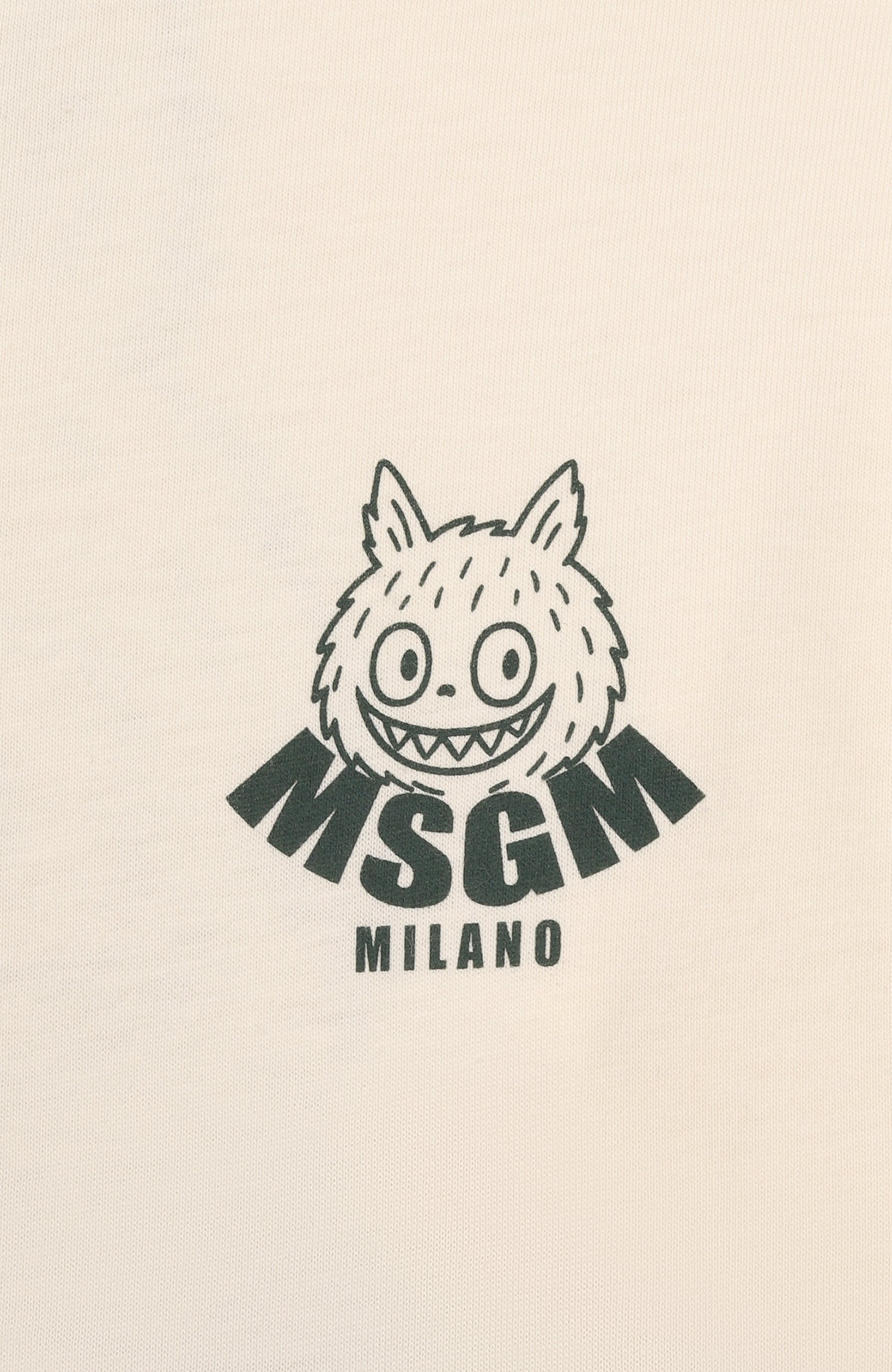 Хлопковый лонгслив MSGM KIDS, арт. F6MSJBTH288, фото 3
