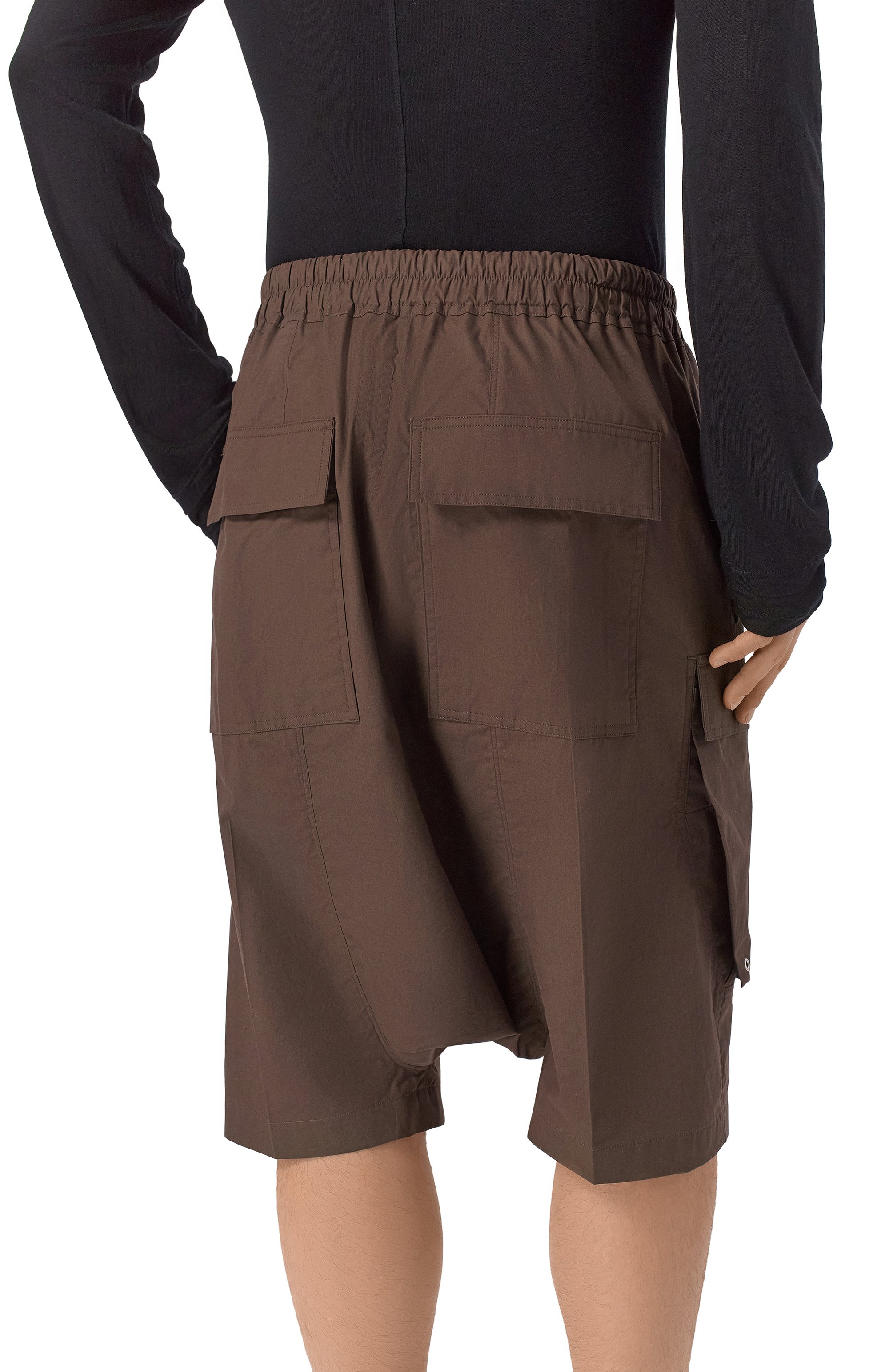 Хлопковые шорты RICK OWENS, арт. RU01F2389/P, фото 4