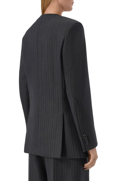 Шерстяной жакет JIL SANDER темно-синего цвета по цене 393000 руб., арт. J02BN0261/J40334, фото 4 Шерстяной жакет JIL SANDER, арт. J02BN0261/J40334, фото 4