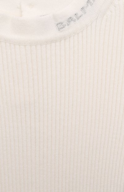Пуловер из вискозы BALMAIN молочного цвета по цене 24800 руб., арт. BV9000, фото 3 Пуловер из вискозы BALMAIN, арт. BV9000, фото 3