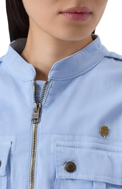 Хлопковый комбинезон AERONAUTICA MILITARE голубого цвета по цене 38100 руб., арт. TU0161DCT04266, фото 5 Хлопковый комбинезон AERONAUTICA MILITARE, арт. TU0161DCT04266, фото 5