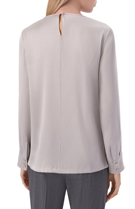 Атласный топ Max Mara Studio L0DI Серый  L0DI Фото 4