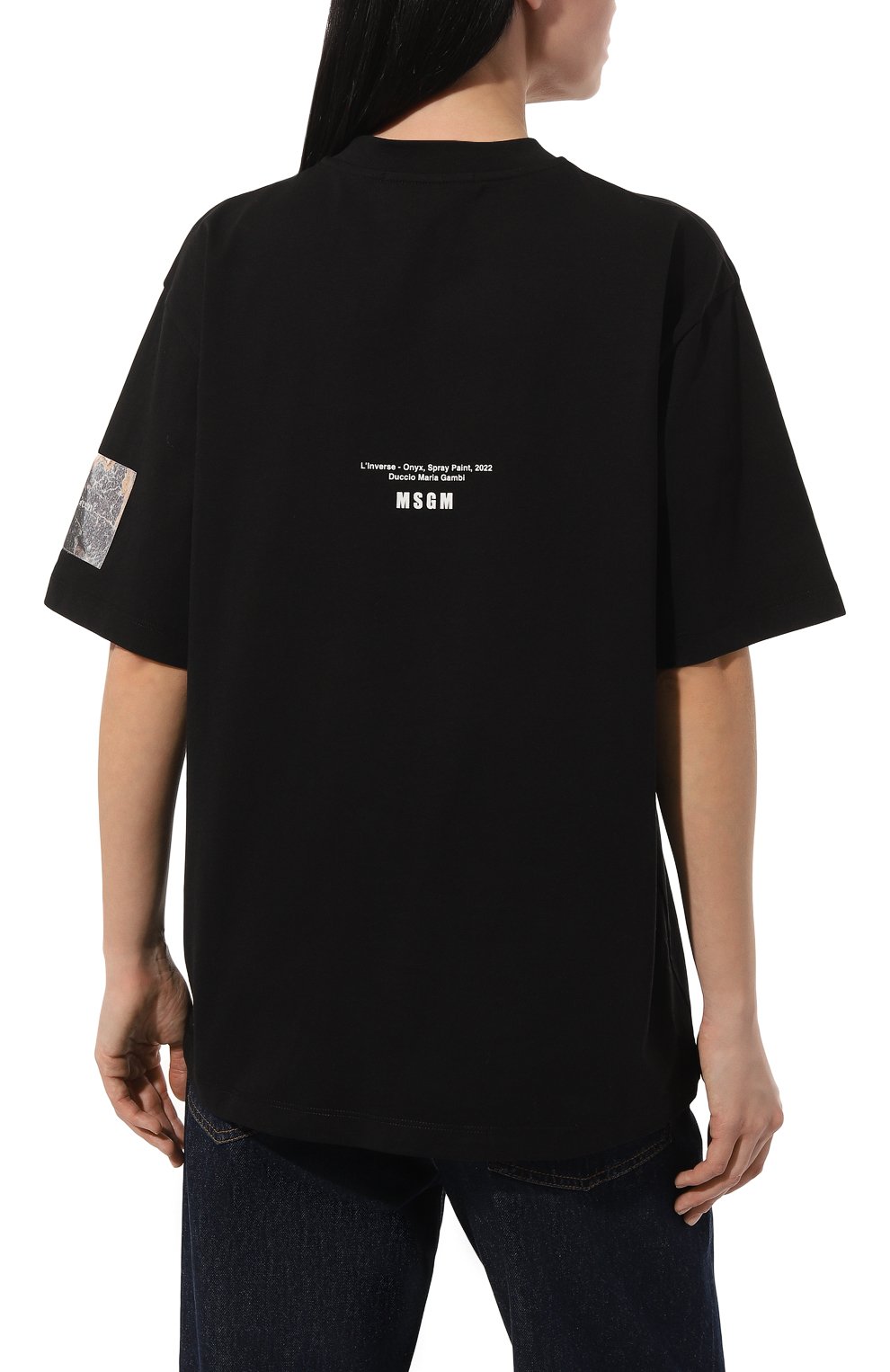 Хлопковая футболка MSGM, арт. 3646MM04/247298, фото 4