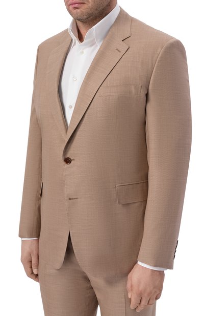 Костюм из шерсти и шелка STEFANO RICCI светло-коричневого цвета по цене 859500 руб., арт. S1SF432800/WK001U, фото 2 Костюм из шерсти и шелка STEFANO RICCI, арт. S1SF432800/WK001U, фото 2