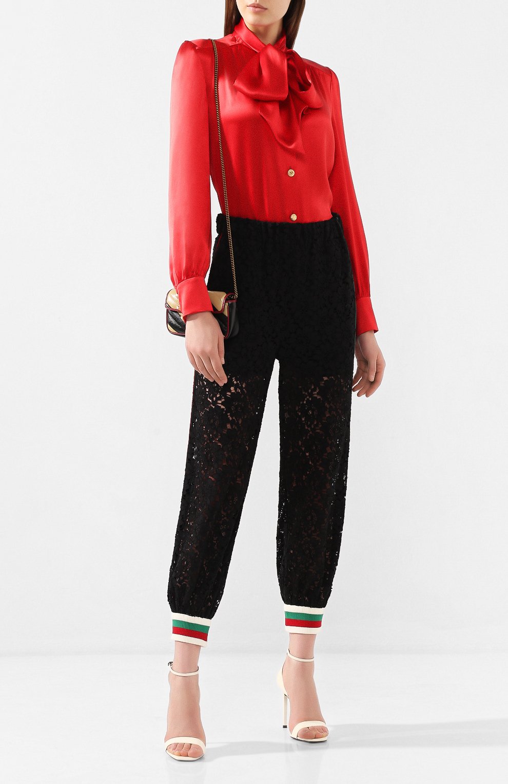 Кружевные джоггеры GUCCI, арт. 569496/ZJT76, фото 2