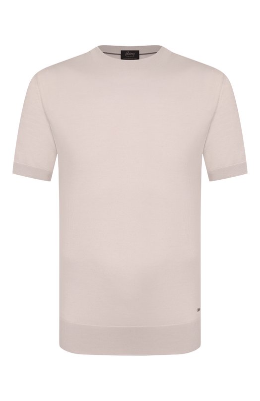 Джемпер из кашемира и шелка Brioni UMR00L/P1K82 Кремовый UMR00L/P1K82