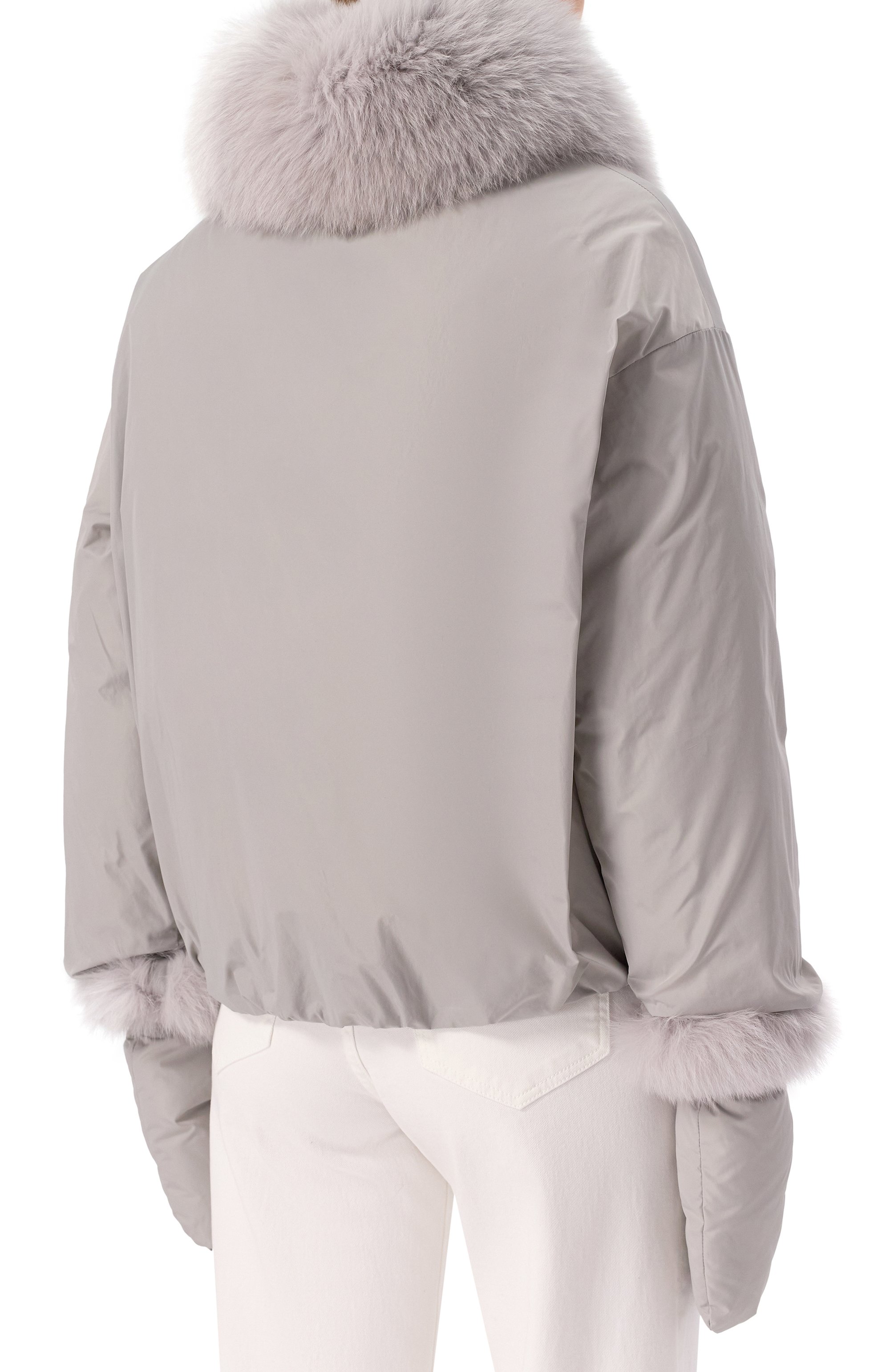 Пуховик с отделкой из песца YVES SALOMON, арт. 25WYV05866D0TM, фото 4