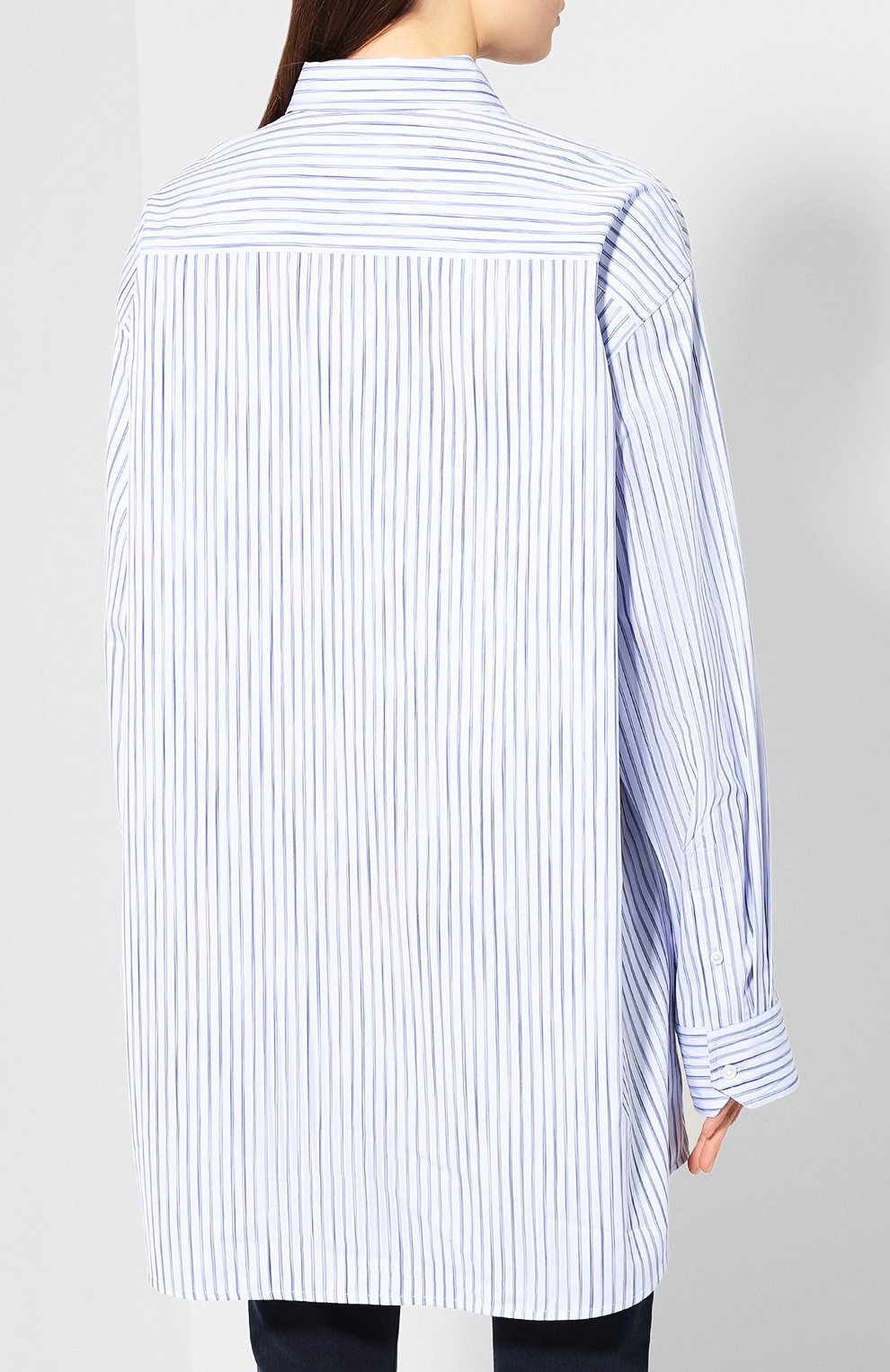 Хлопковая рубашка MARC JACOBS (THE) голубого цвета по цене 39650 руб., арт. M4008112, фото 4 Хлопковая рубашка MARC JACOBS (THE), арт. M4008112, фото 4