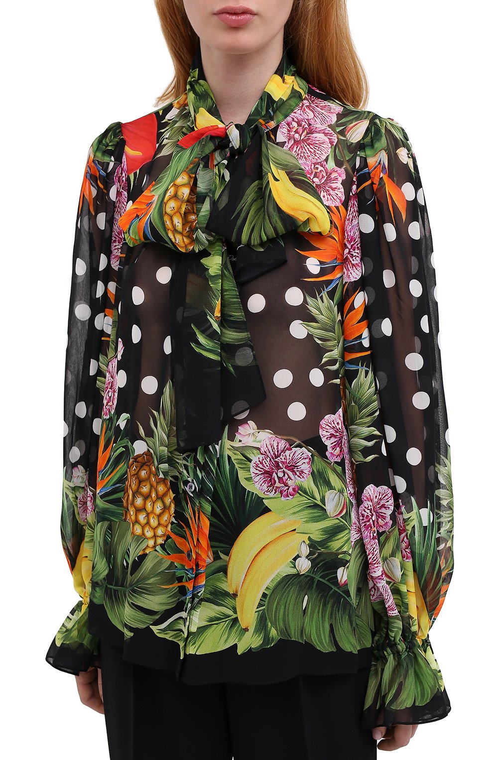 Шелковая блузка DOLCE & GABBANA, арт. F5M81T/FI1W0, фото 3