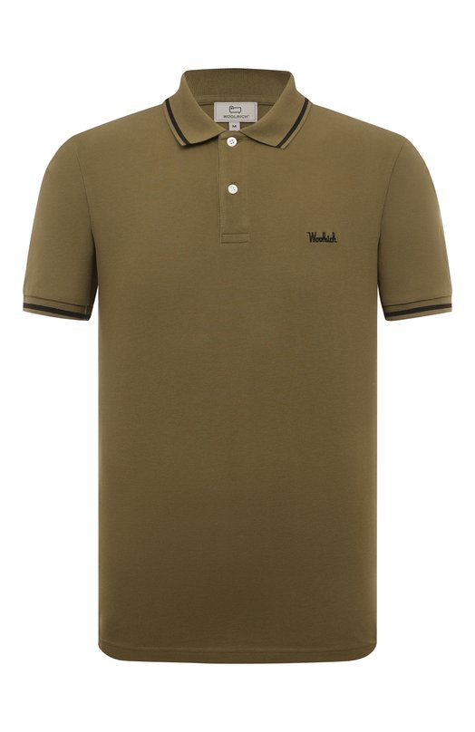 

Хлопковое поло Woolrich, Хаки