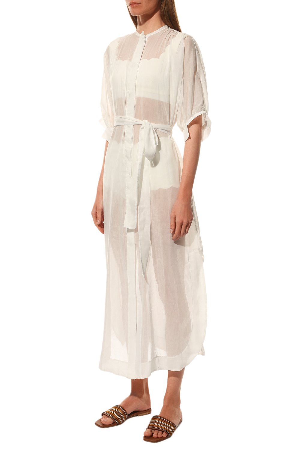 Туника из хлопка и шелка LILA EUGENIE, арт. 2209 MAXI, фото 3