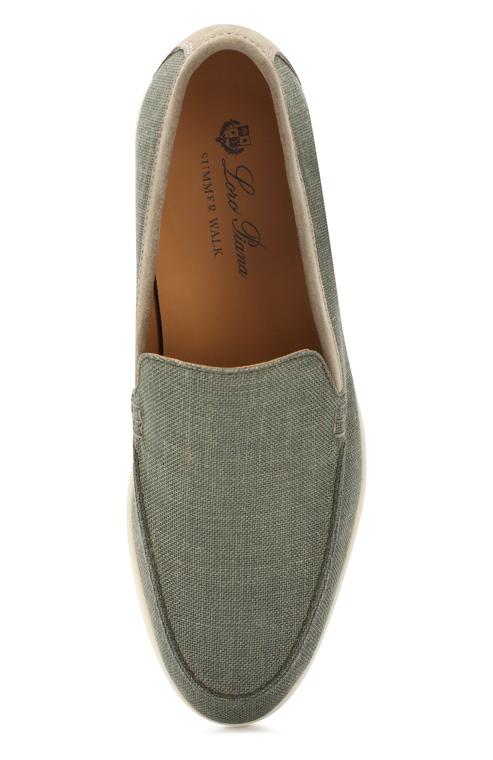 Текстильные лоферы summer walk LORO PIANA, арт. FAI4871, фото 5