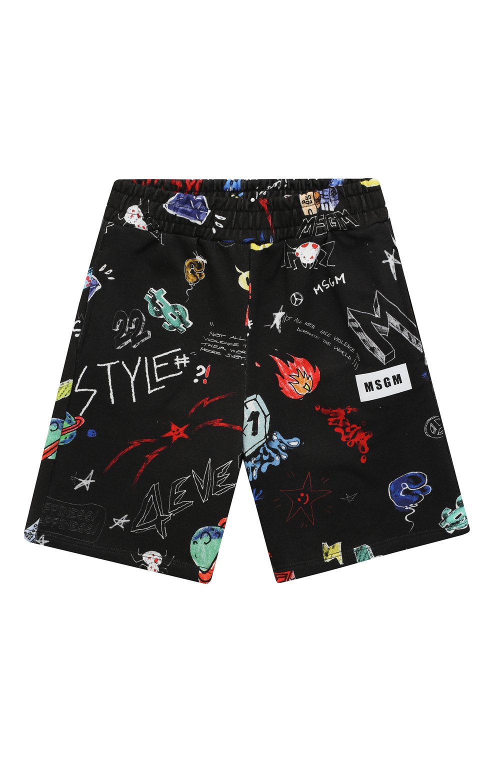 Хлопковые шорты MSGM KIDS, арт. MS029505, фото 1