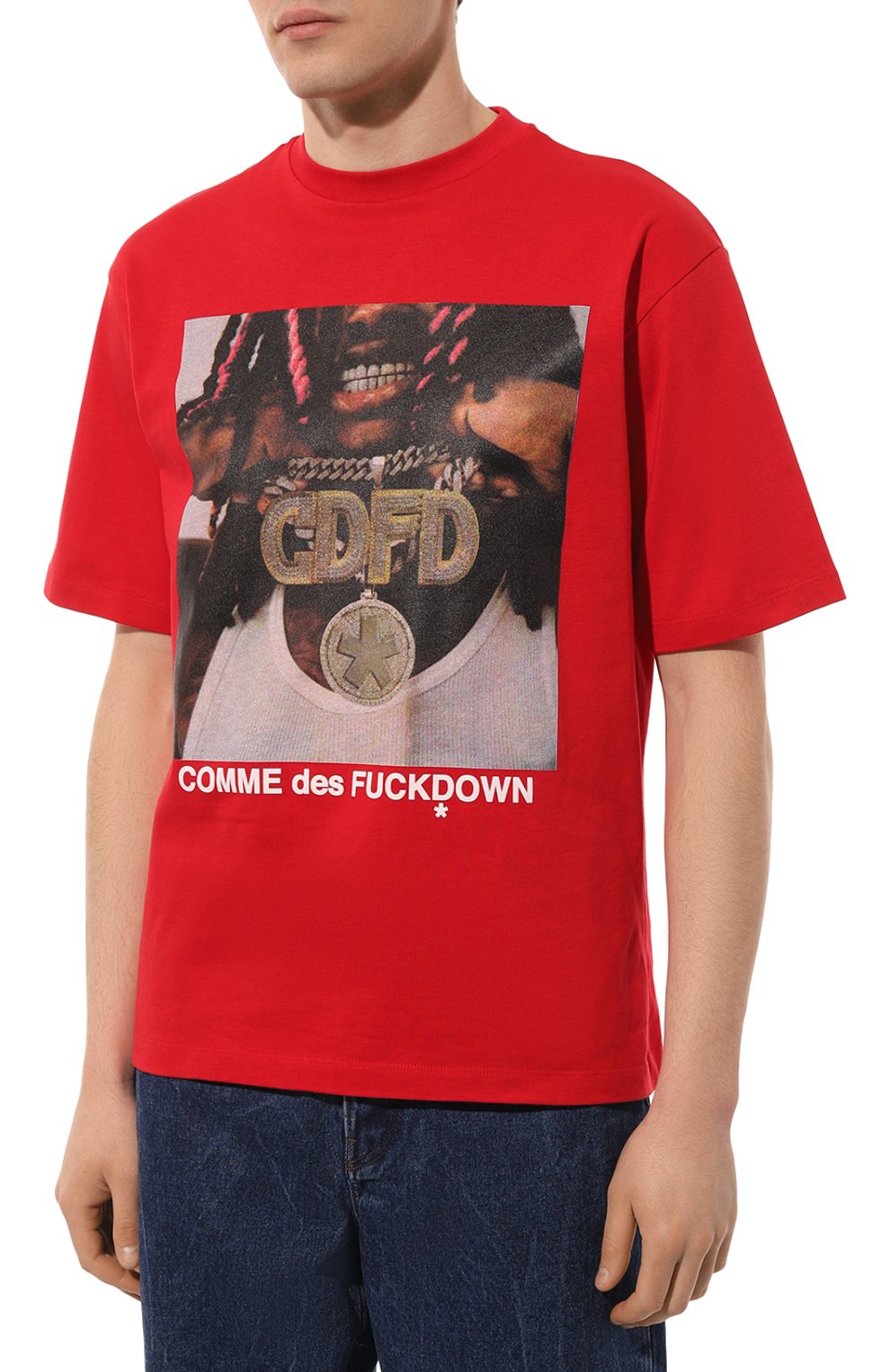 Хлопковая футболка COMME DES FUCKDOWN, арт. CDFU2449, фото 3