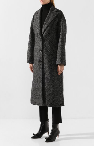 Пальто REDVALENTINO темно-серого цвета по цене 69550 руб., арт. SR0CAA95/4H4, фото 3 Пальто REDVALENTINO, арт. SR0CAA95/4H4, фото 3