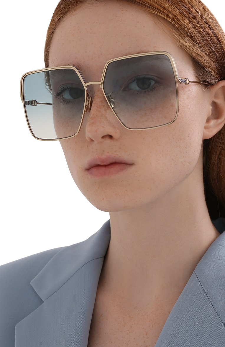 Женские солнцезащитные очки DIOR EYEWEAR золотого цвета, арт. EVERDI0R S1U C0B1 | Фото 2 (Тип очков: С/з; Региональные ограничения белый список (Axapta Mercury): RU, Не проставлено; Нос: Не проставлено)