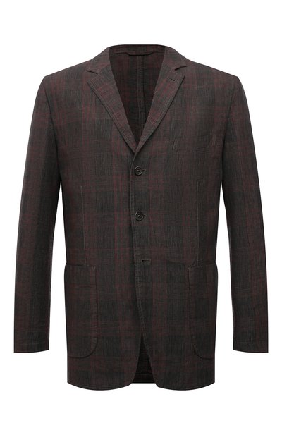 Мужской пиджак из хлопка и льна ASPESI, арт. S1 A CJ01 G403