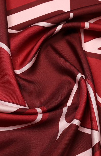 Шелковый платок VALENTINO бордового цвета по цене 44850 руб., арт. TW2EI114/HLN, фото 2 Шелковый платок VALENTINO, арт. TW2EI114/HLN, фото 2