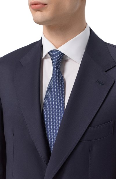 Мужской шелковый галстук CANALI, арт. 18/HJ04591