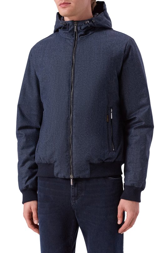 Шерстяной бомбер Oniro-FFL Moorer 0NIR0/FFL Синий  0NIR0/FFL Фото 3