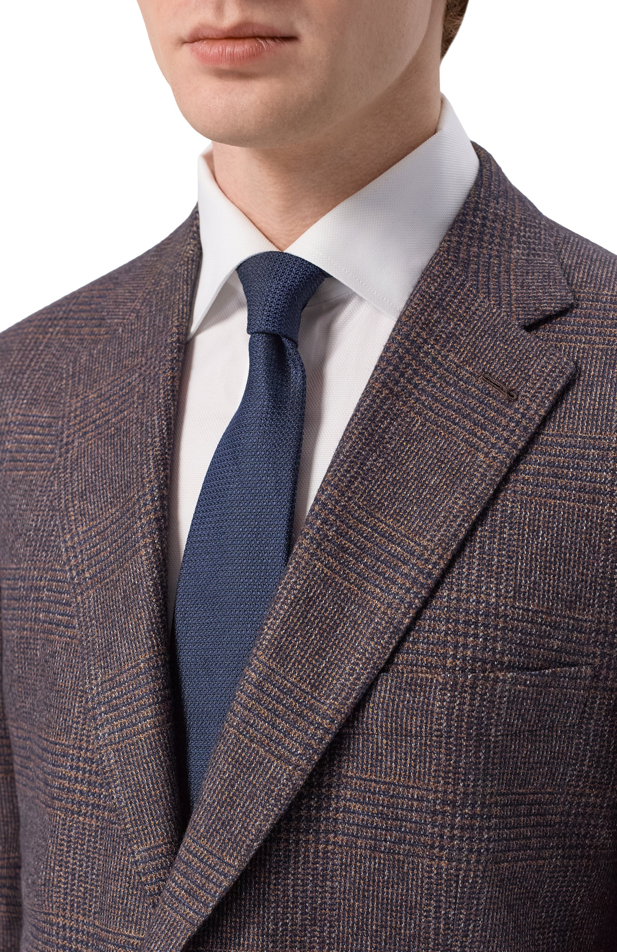 Галстук изо льна и шелка CANALI, арт. 18/HJ04553, фото 2