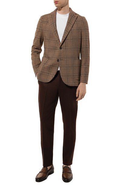 Хлопковый пиджак CIRCOLO 1901 коричневого цвета по цене 58050 руб., арт. CN4559, фото 3 Хлопковый пиджак CIRCOLO 1901, арт. CN4559, фото 3