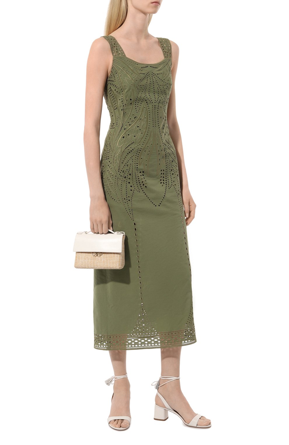 Кожаные босоножки alu 50 AQUAZZURA, арт. ALUMIDS0-NAP-FFF, фото 2