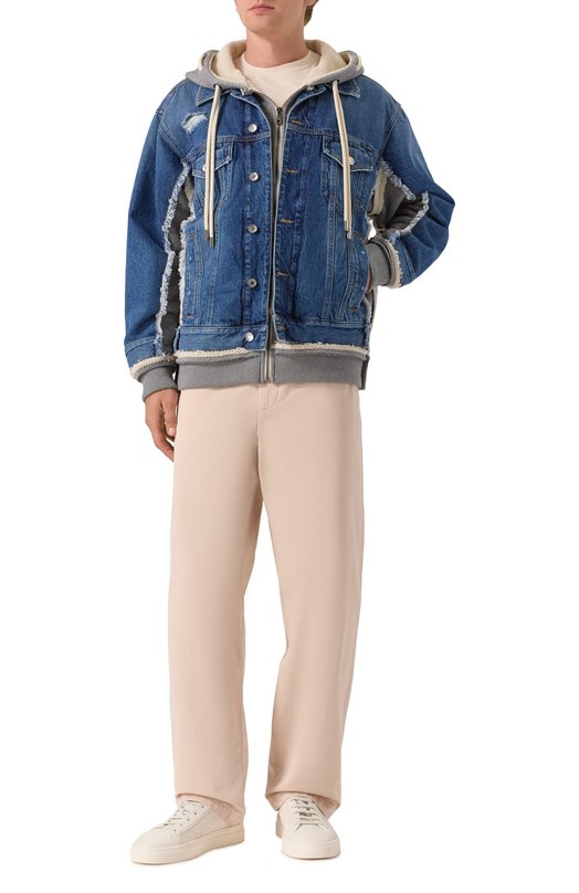 Комбинированная толстовка Dolce & Gabbana G9B0WD/GJ704 Серый  G9B0WD/GJ704 Фото 2