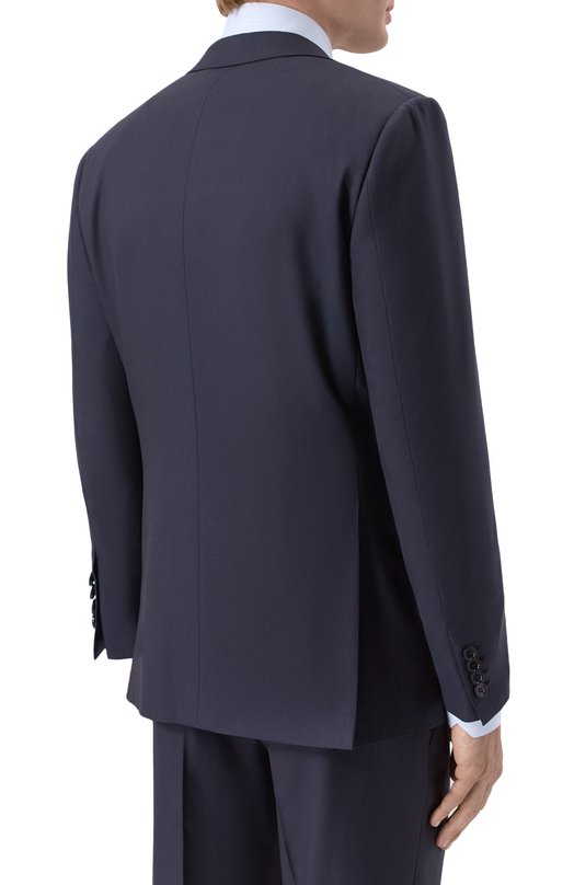Шерстяной костюм Brioni RA000L/P5AMJ_001 Синий  RA000L/P5AMJ_001 Фото 3