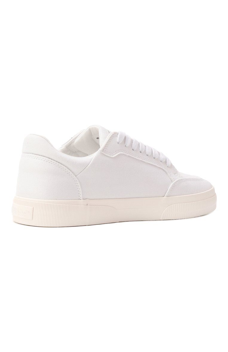 Мужские текстильные кеды new low vulcanized OFF-WHITE белого цвета, арт. 0MIA293S25FAB002 | Фото 5 (Материал внешний: Текстиль; Подошва: Плоская; Материал внутренний: Текстиль; Автоматизация ТО: Проставлено; Автоматизация состава: Проставлено; Материал утеплителя: Без утеплителя; Кросс-КТ: Низкие; Стили: Классический)