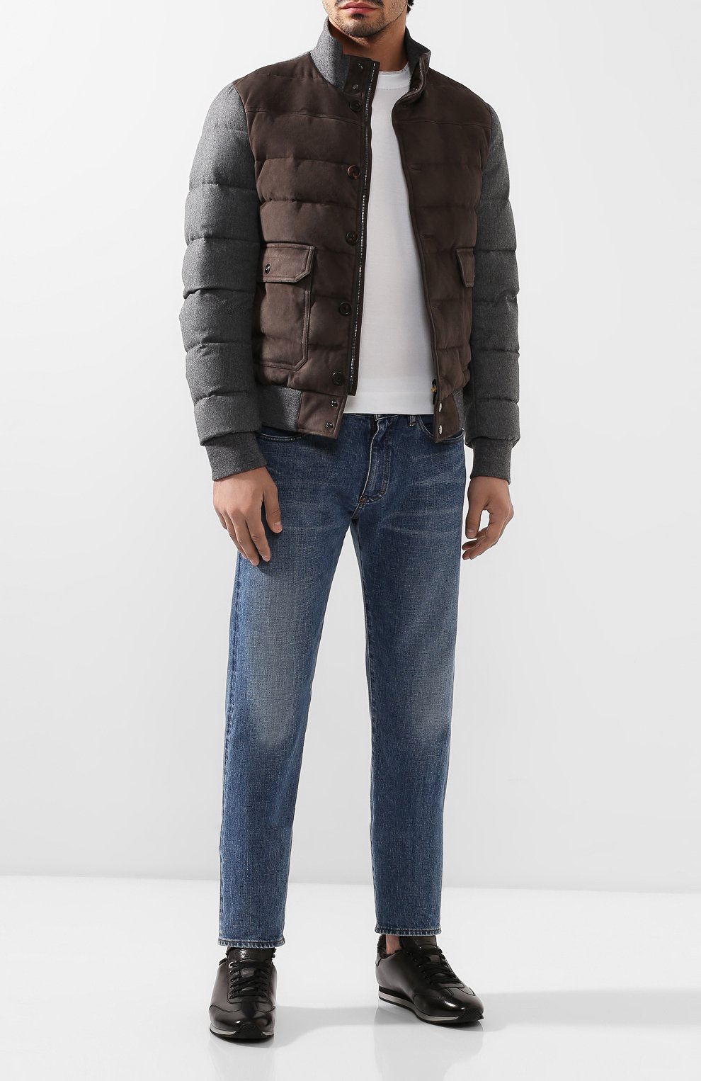 Кожаные кроссовки SANTONI, арт. MBLC21185NGNPKSTG62, фото 2