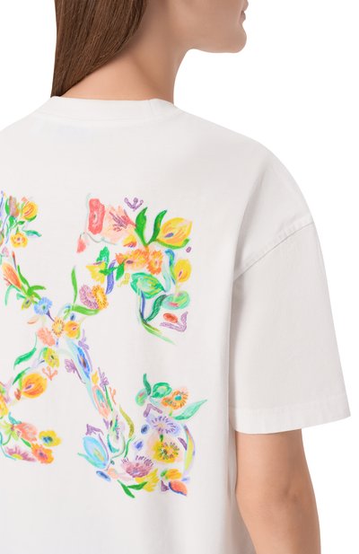 Хлопковая футболка OFF-WHITE, арт. 0WAA089S26JER002, фото 5