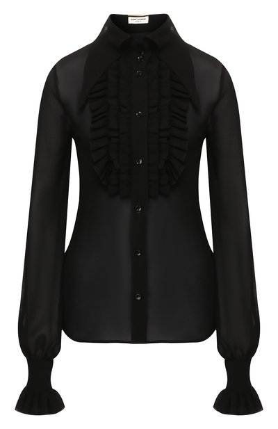 Женская шелковая блузка SAINT LAURENT, арт. 570746/Y059R