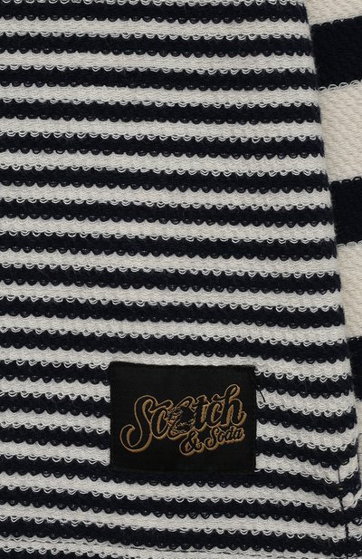 Хлопковый лонгслив SCOTCH AND SODA синего цвета по цене 5595 руб., арт. 167649-22-FWBM-D50, фото 3 Хлопковый лонгслив SCOTCH AND SODA, арт. 167649-22-FWBM-D50, фото 3