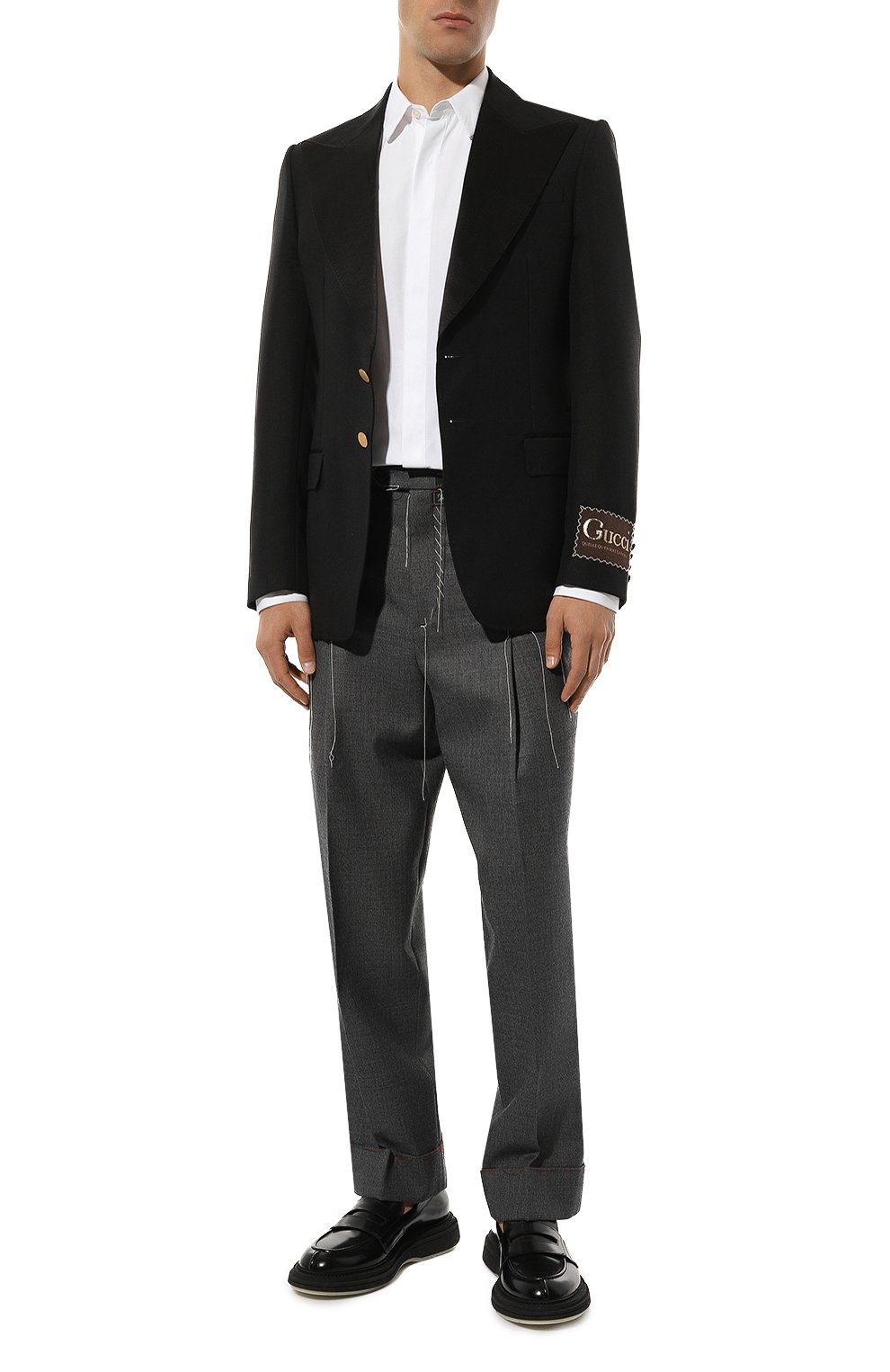 Шерстяные брюки GUCCI, арт. 585283 ZACFM, фото 2