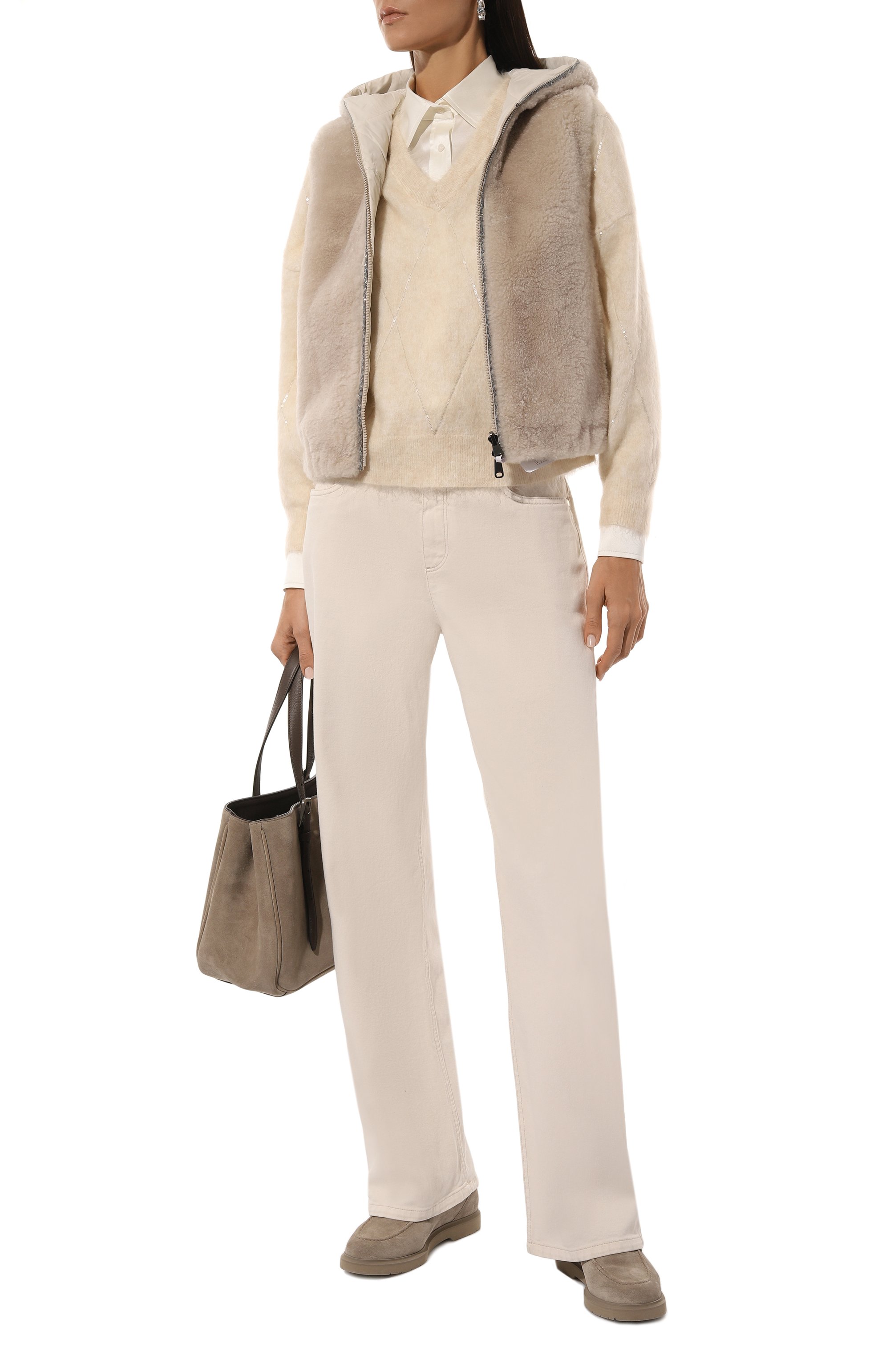 Пуловер из шерсти и кашемира BRUNELLO CUCINELLI, арт. MBP110802, фото 2