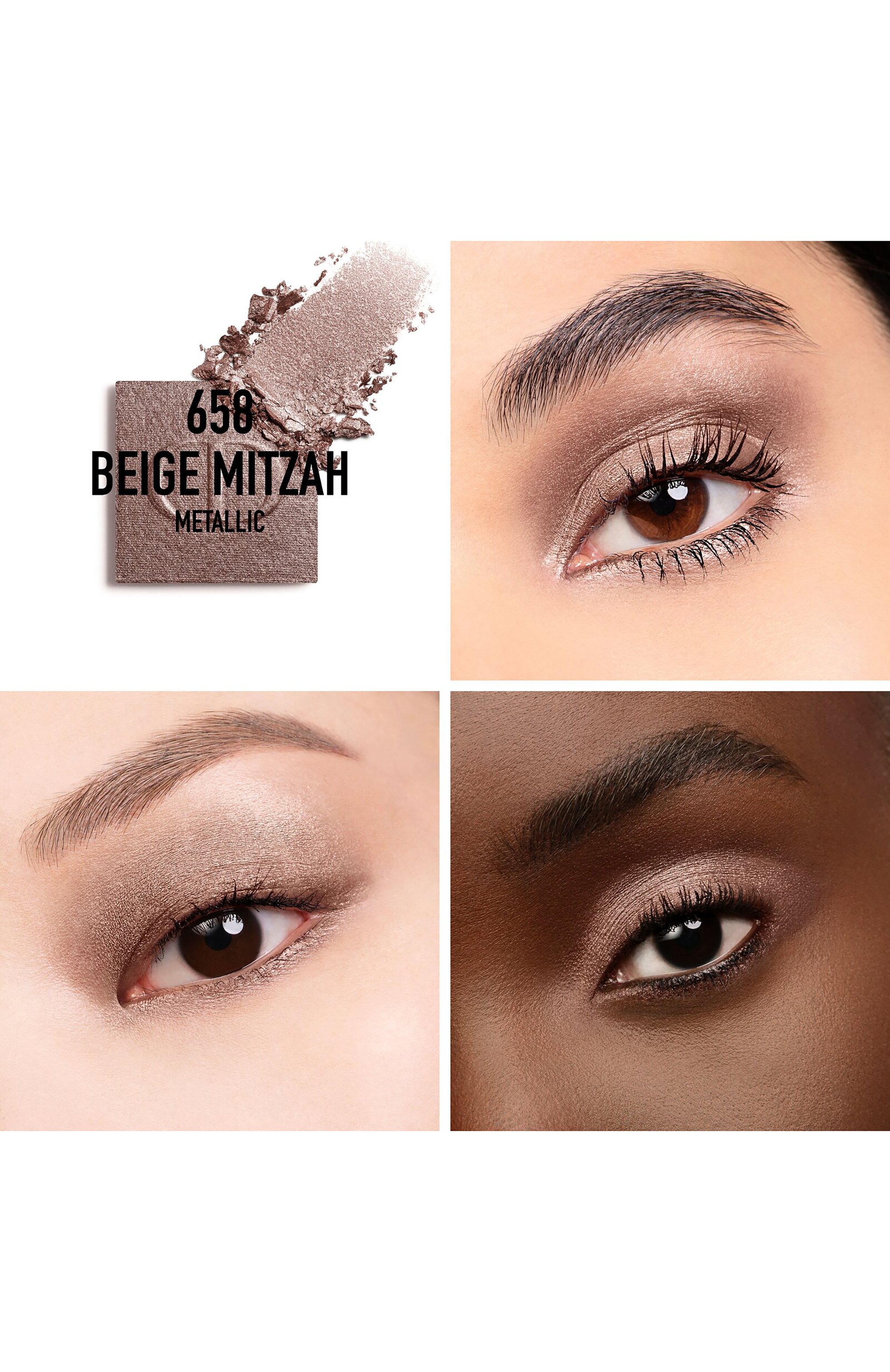 Тени для век diorshow mono couleur metallic, оттенок 658 бежевая митца (2g) DIOR, арт. C042400658, фото 3