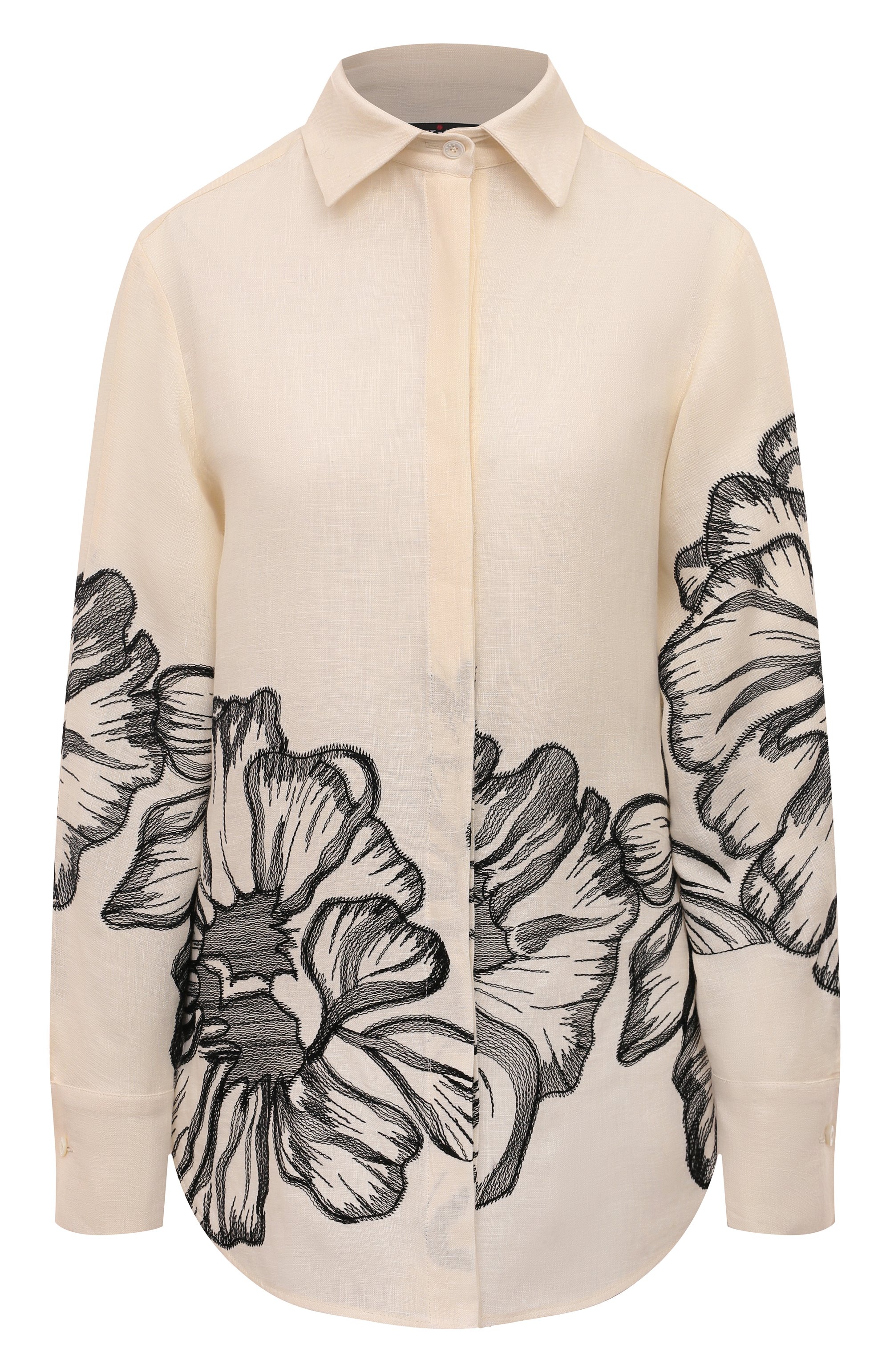 Льняная рубашка KITON, арт. D55442K0992C, фото 1